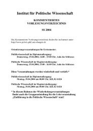 Sommersemester 2004 (PDF, 228 kB) - Institut fÃ¼r Politische ...