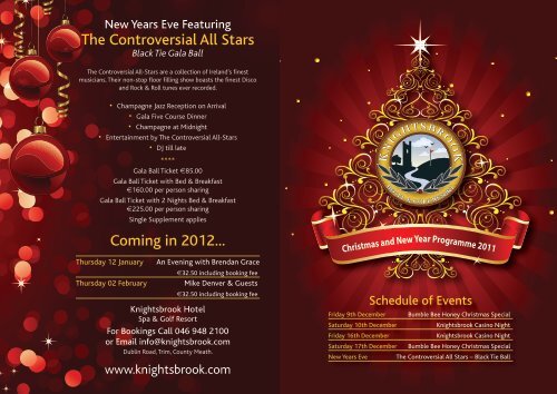 The Controversial All Stars Coming in 2012... - Knightsbrook Hotel ...