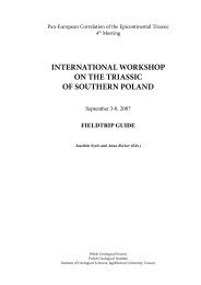 international workshop on the triassic of southern poland - Deutsche ...