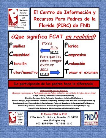 Â¿Que significa FCAT en realidad? El Centro de InformaciÃ³n y ...