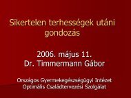 Sikertelen terhessÃ©g utÃ¡ni gondozÃ¡s - Dr. Timmermann GÃ¡bor