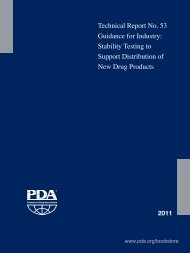 Table of Contents - store.pda.org - Parenteral Drug Association