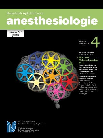 abstracts 2012 - Nederlandse Vereniging voor Anesthesiologie