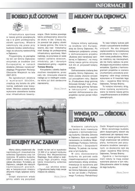 nr 3-2010.pdf - DÄbowiec, UrzÄd Gminy