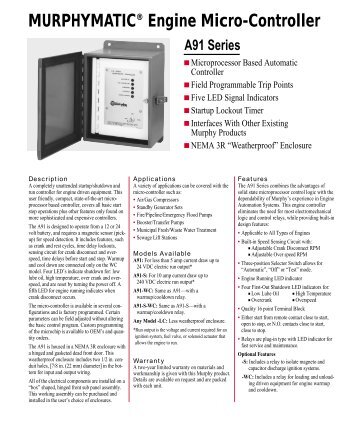 MURPHYMATICÂ® Engine Micro-Controller - Pacific Marine & Industrial