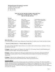 Minutes - Rockland Economic Development Corporation
