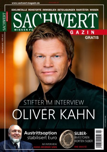Sachwert Magazin Nr 26 online