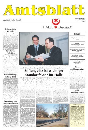 Amtsblatt 03 vom 06.02.2002 - Stadt Halle (Saale)