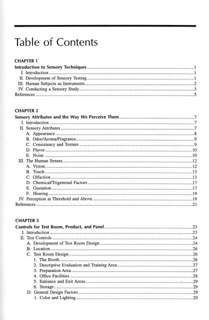 Table Of Contents