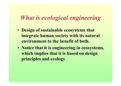 Ecological Modelling