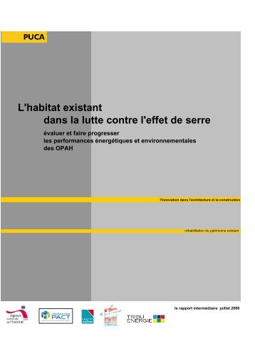 L'habitat existant dans la lutte contre l'effet de serre - MinistÃ¨re du ...