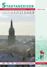 Aktuelles - Haldensleben