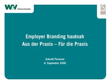 Vortrag Employer branding hautnah - W&V