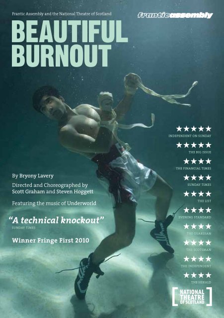 download a pdf of the Beautiful Burnout UK tour ... - Frantic Assembly