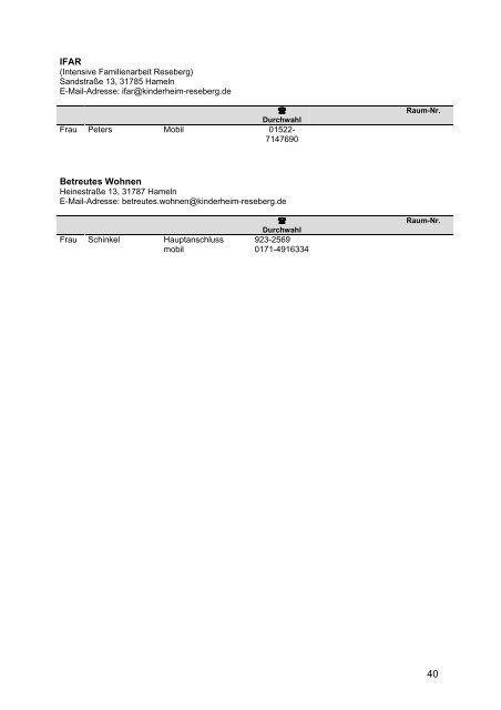 Telefonverzeichnis 2011 - Landkreis Hameln-Pyrmont