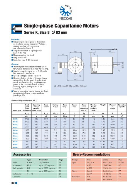 Motors - TEA Machine Components Inc.