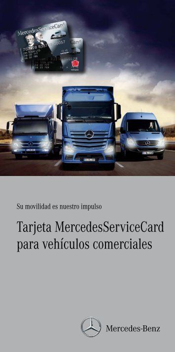 Tarjeta MercedesServiceCard para vehículos comerciales