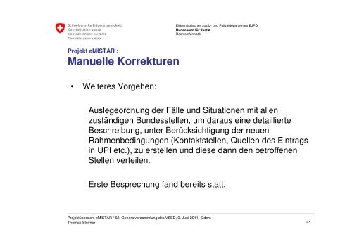 Elektronisches Meldewesen Infostar - Verband Schweizerischer ...