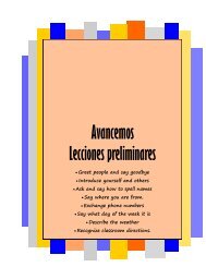 Avancemos Lecciones preliminares - Lake Local Schools