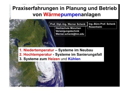 Praxiserfahrungen in Planung und Betrieb von ...