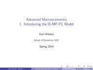 Macroeconomics 2: Introducing the IS-MP-PC Model - Karl Whelan