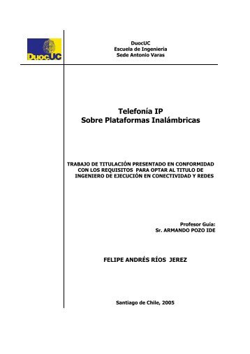 TelefonÃ­a IP Sobre Plataformas InalÃ¡mbricas - Biblioteca