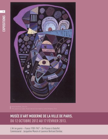 MUSÃ©E D'ART MODERNE DE LA VILLE DE PARIS ... - Art Absolument