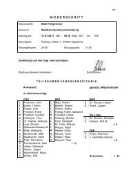 NIEDERSCHRIFT - WSD Hofgeismar