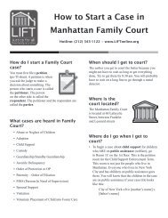 How to Start a Case in Manhattan Family Court - LIFT