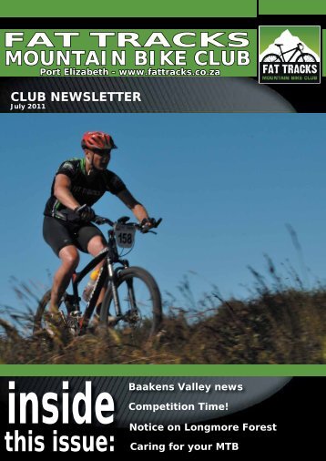 July Newsletter 2011 - Fat Tracks Mountain Bike Club