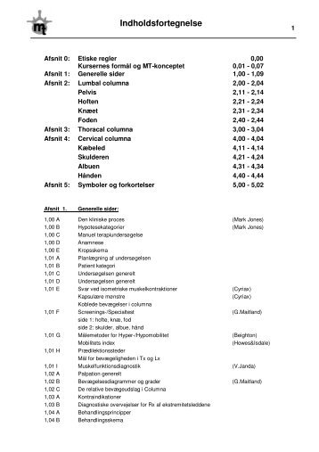 Trin 1A - Indhold i arbejdskompendiet (pdf) - Fagforum for ...