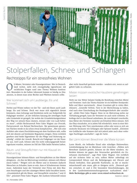 AGIL - DasMagazin, Ausgabe November 2014