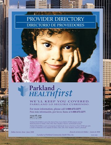 PROVIDER DIRECTORY - Parkland Community Health Plan, Inc.