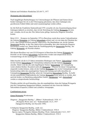 Weingartia oder Sulcorebutia.pdf - Sulco-Gertel