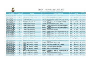 INSTITUTO GUATEMALTECO DE SEGURIDAD SOCIAL