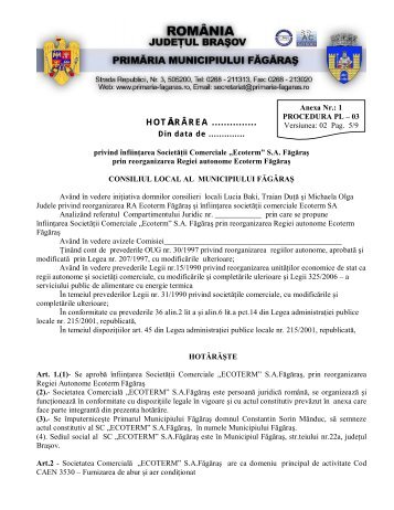 Ecoterm.pdf - Primaria Municipiului Fagaras