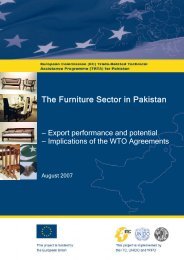The Furniture Sector in Pakistan: Export performance and ... - TRTA i