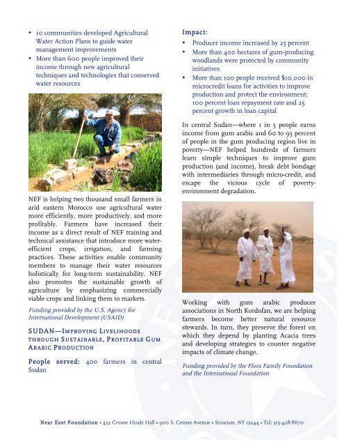 NEF 2011 Annual Report - Near East Foundation