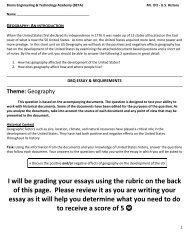 I will be grading your essays using the rubric on the back of ... - BETA