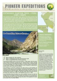 Peru A3 draftl.indd - Pioneer Expeditions