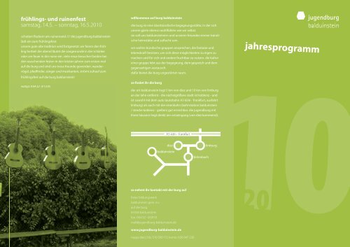 jahresprogramm - Jugendburg Balduinstein