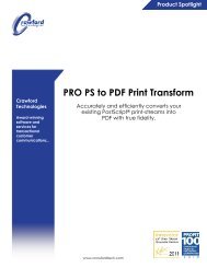 PRO PS to PDF Print Transform - Crawford Technologies