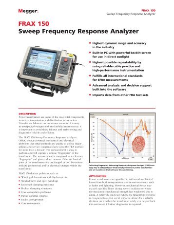 FRAX 150 Sweep Frequency Response Analyzer - MaxiCont