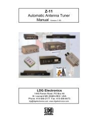 Z-11 Automatic Antenna Tuner - LDG Electronics