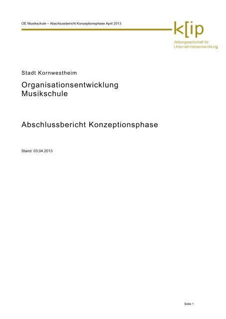 Briefvorlage mit Logo - Der Gemeinderat - Stadt Kornwestheim