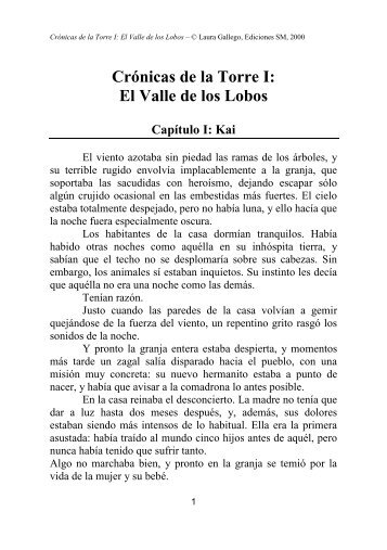 CrÃ³nicas de la Torre I: El Valle de los Lobos - Laura Gallego