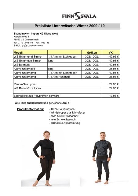 Preisliste Finn Svala 09_10 - Intersport Haeger