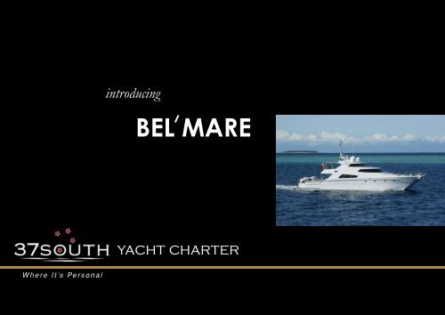 Bel'mare e-brochure - 37South Yacht Charter