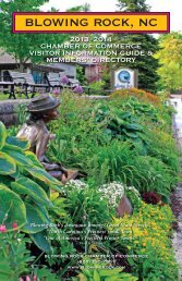 directory - Blowing Rock Chamber of Commerce