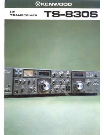 Kenwood TS-830S Transceiver (Brochure #1) - WB4HFN Home Page